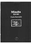 Minolta XD 7 manual. Camera Instructions.